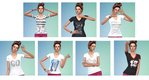 Just a simple re-texture of EA base game VNeck T-Shirt inspired by LiuJo.Hope you like them and happy simming ^___^.It’s a standalone recolor with custom thumbnail,If you have problem or if you want to ask me something feel free to do it :)Reblog and recolor if you want just tag me and maybe put my download link :)Do not re-upload it elsewhere or claim as your own.If you use it please credit me.Download via adf.ly http://bit.ly/1SpRDrl