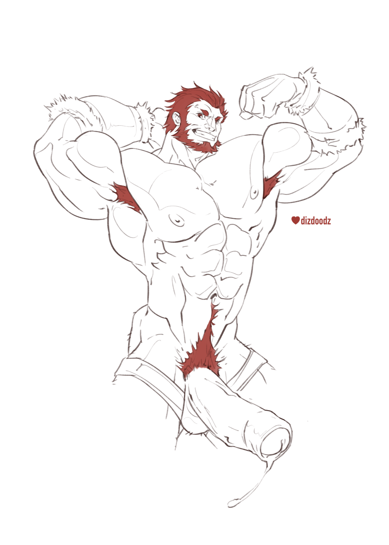 dizdoodz:

Rider from Fate Zero! Raffle Sketch from earlier today! Pledge me to access patron-exclusive streams that include rafflers and instructional sessions, as well as the end of the month package which for August is HUGE and MEGA HOT!
<3 BOYS, BULGES AND BUTTS <3
