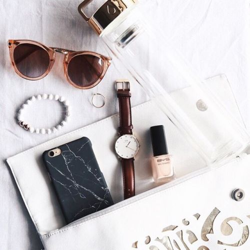 lumiant:

Essentials featuring Uniqfind marble phone case, Dropbottle infuser, + my Daniel Wellington watch (score 15% off at www.danielwellington.com using the code ‘billie15′) // more on my instagram @billiephilips