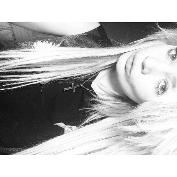 Hiya #me #selfie #blonde #girl #pout #lol