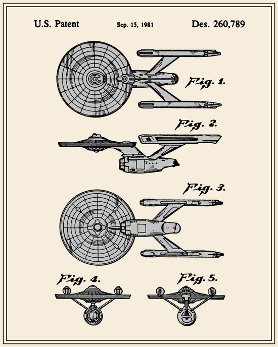 Enterprise Toy Figure Colour Patent by Finlay McNevin