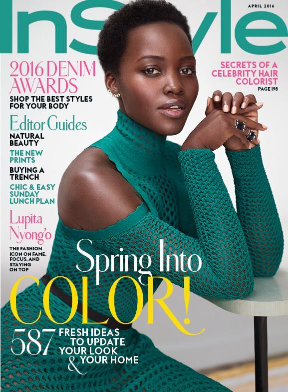 lamusenoire:

Actress Lupita Nyong’o by Thomas Whiteside for InStyle Magazine April 2016.
Styling by Melissa Rubini
Hair Styling by Larry Sims
Makeup by Nick Barose
