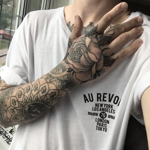Me Black Tattoos Hand Tattoo Flower Rose Echoes Through Eternity