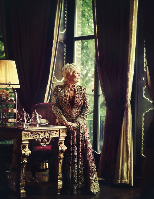 mrs-evelyn-greenslade:
Judi Dench ~ Vanity Fair (March, 2015)Photographer: Jason Bell

i wish this were 8 feet tall because i’d love to have this in my living room