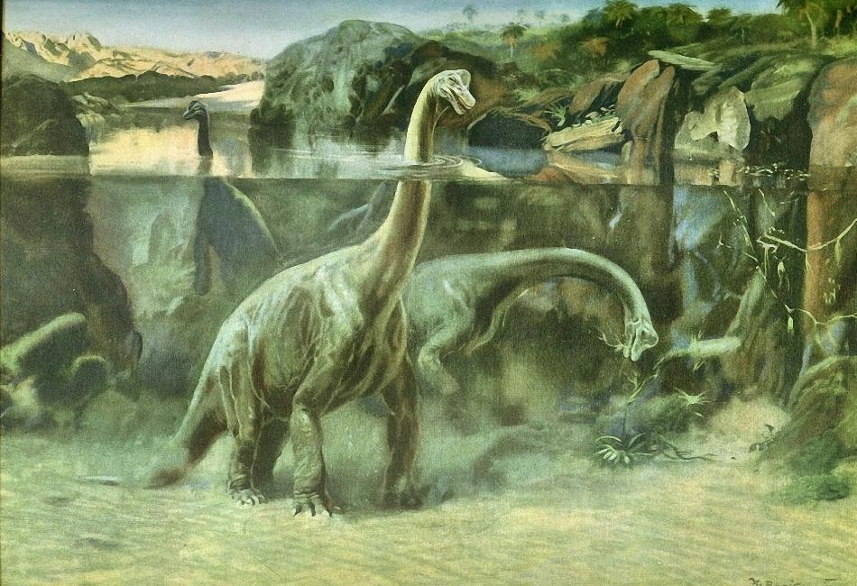Image result for zdenek burian brachiosaurus