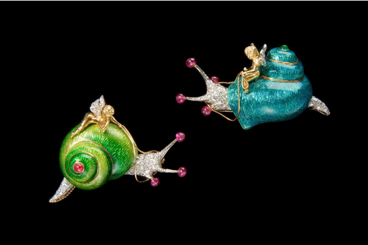Snail Brooches by Verdura 


