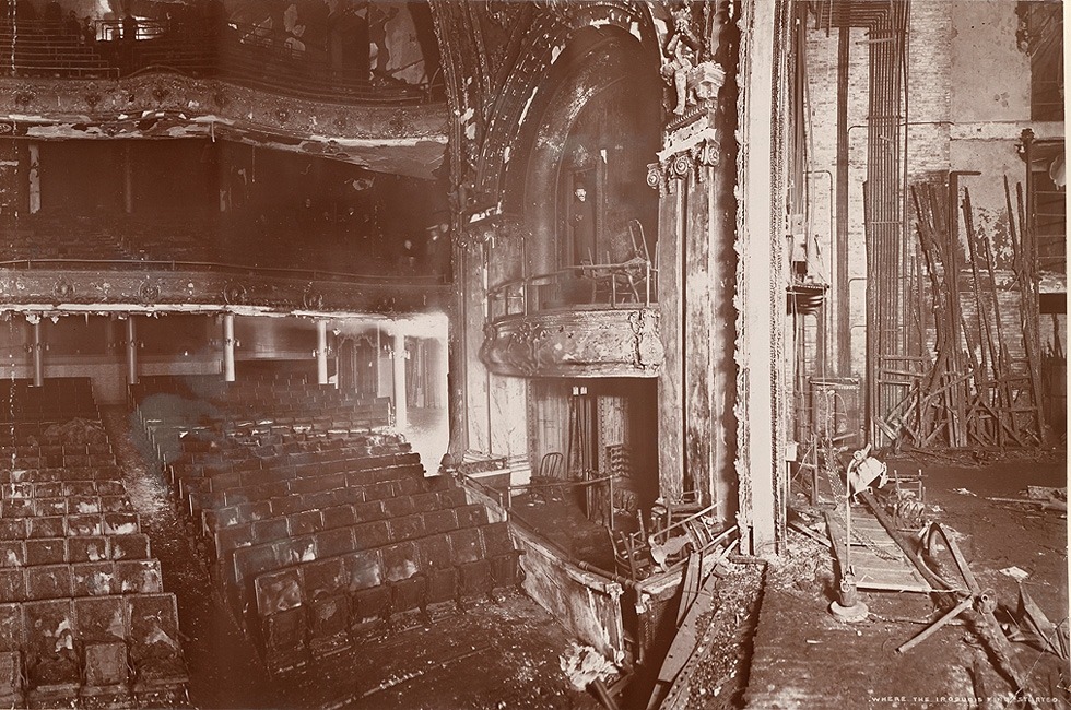 1903. Iroquois Theater. After the Fire. (This is where the Oriental theater is now)