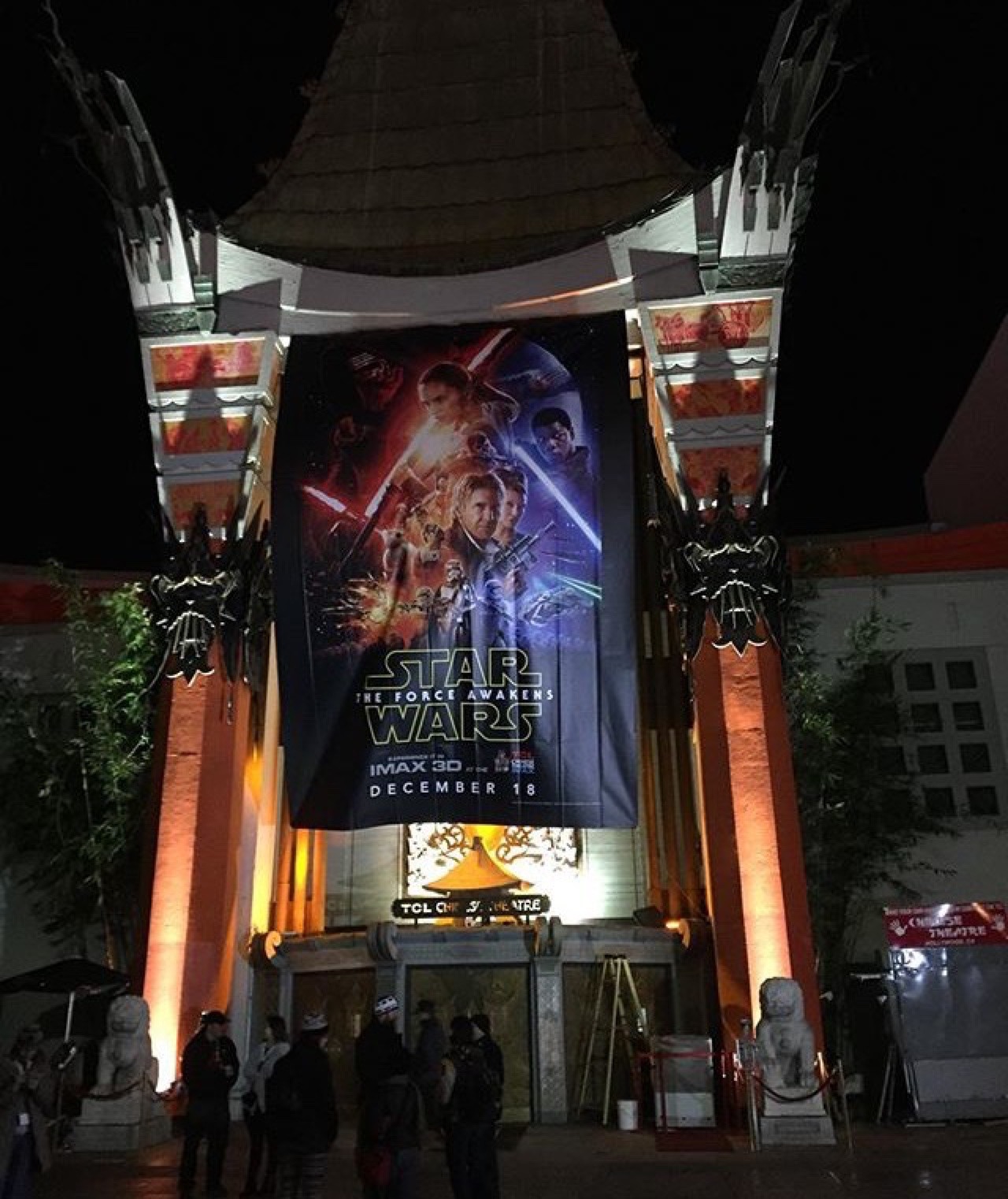 Banner just went up at the Chinese Theater!