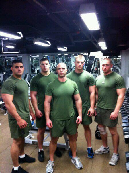 Marines in the weight room