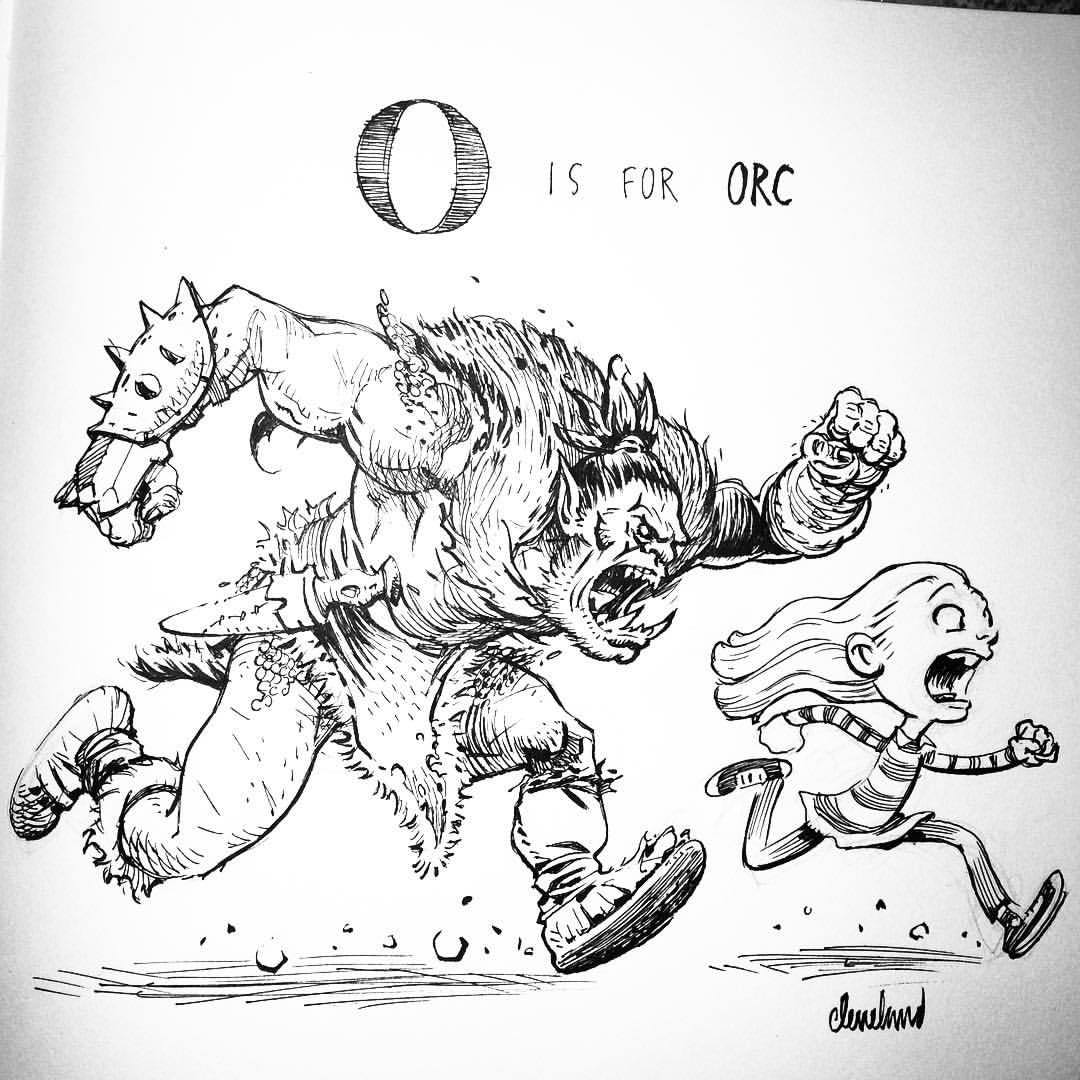 #Inktober #16 - some D&amp;D monsters are just jerks.