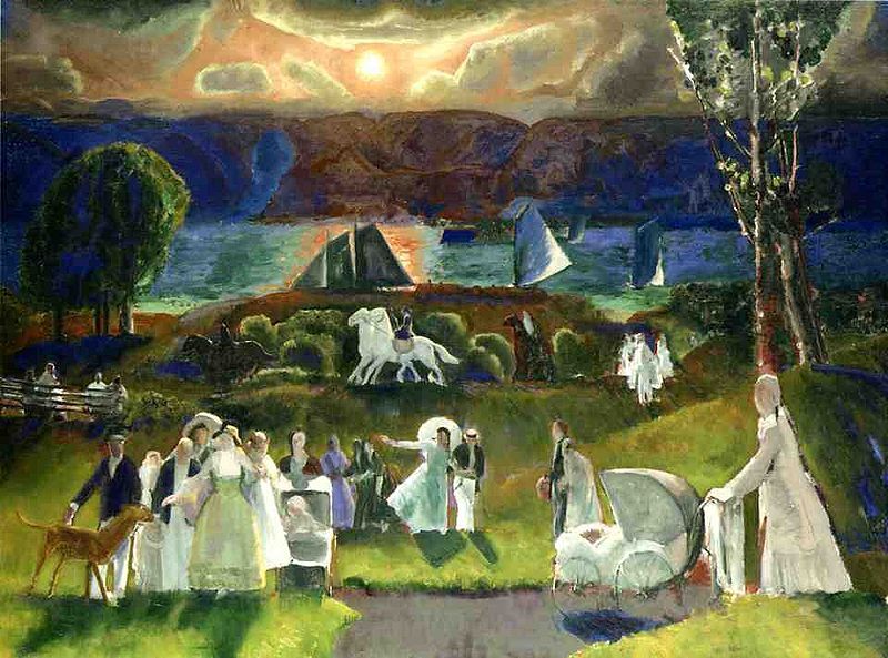 lilacsinthedooryard: George Bellows Summer Fantasy,  1924 