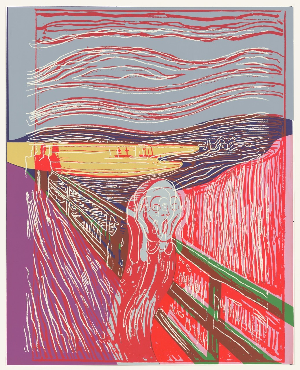 jimlovesart:

Andy Warhol - The Scream (after Munch), 1984. 
