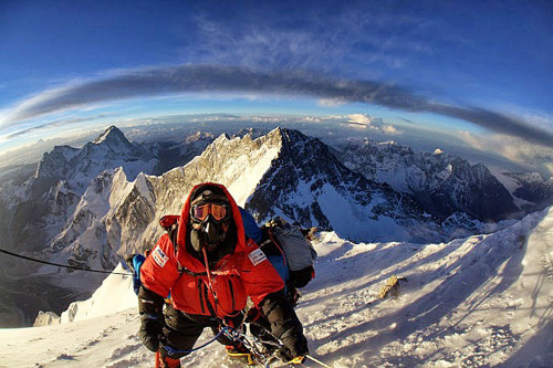 The view from the top of Mount Everest - a view that over 250 have died attempting to catch a glimpse of.