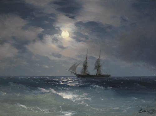 art-and-things-of-beauty:

Ivan Konstantinovich Aivazovsky (Russian, 1817–1900) - Oil on panel, 20,5 x 25,5 cm.
