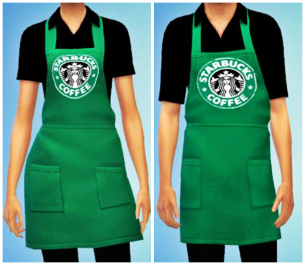 serialsimmer:Starbucks Set [TS4]Maxis Meshes35 objects (Paintings, aprons, menu, chairs, table, island, counter, cabinet and fridge)Tested in game. Came across no problems.Feel free to include in your lots. No credit needed, but don’t claim that they’re yours! If you want me to see them in your posts, tag me so, I can see and reblog! :)DOWNLOAD @MEDIAFIRESorry, guys! I forgot to add the aprons previews! 