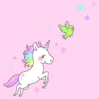 Rainbow Pink Unicorn Pastel Pastel Background Pinku01