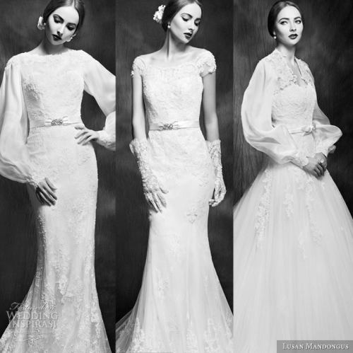 Here are our top 3 wedding dress picks from Lusan Mandongus 2015...