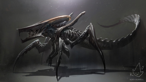 Illustration Concept Art Fan Art Alien Xenomorph Starship Troopers Facehugger Kory Hubbell Warrior Bug Koryface