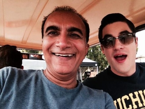 IqbalTheba: Riding the cart with my son @DarrenCriss 