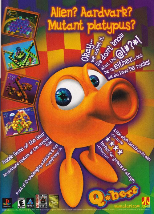 “Q*Bert” [PS1]Official U.S. PlayStation Magazine, April 2000