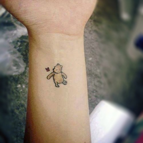 Hipster Winnie The Pooh Pooh Bear Tattoos Tattoo Color Tattoo Arm