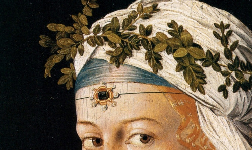 Bartolomeo Veneto, Portait d’une courtisane en Flore
circa 1520s