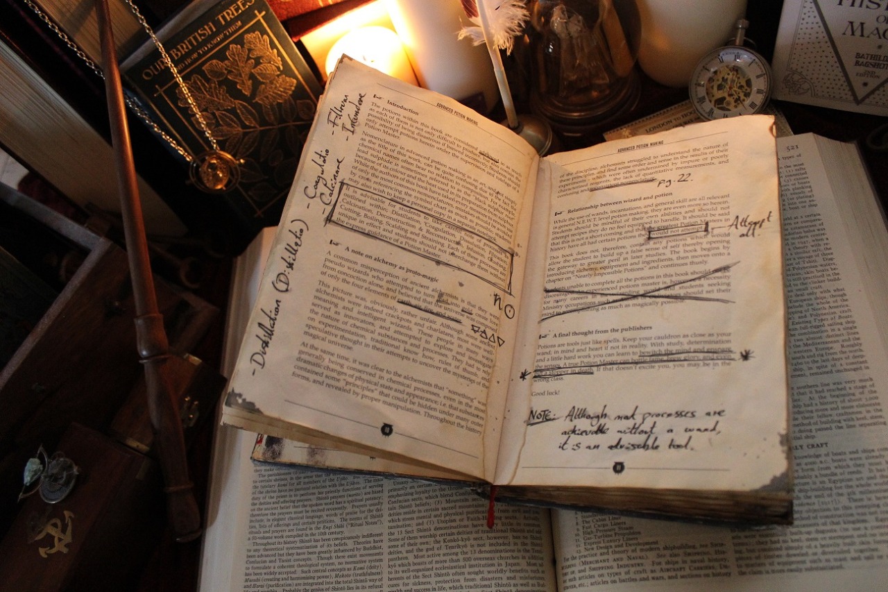 Advanced Potion Making Book Pages