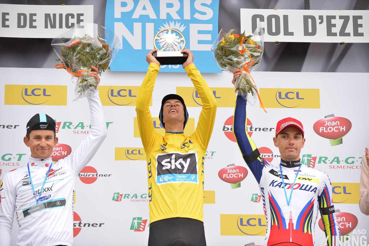 Paris Nice 2015 Col d'Eze podium Porte