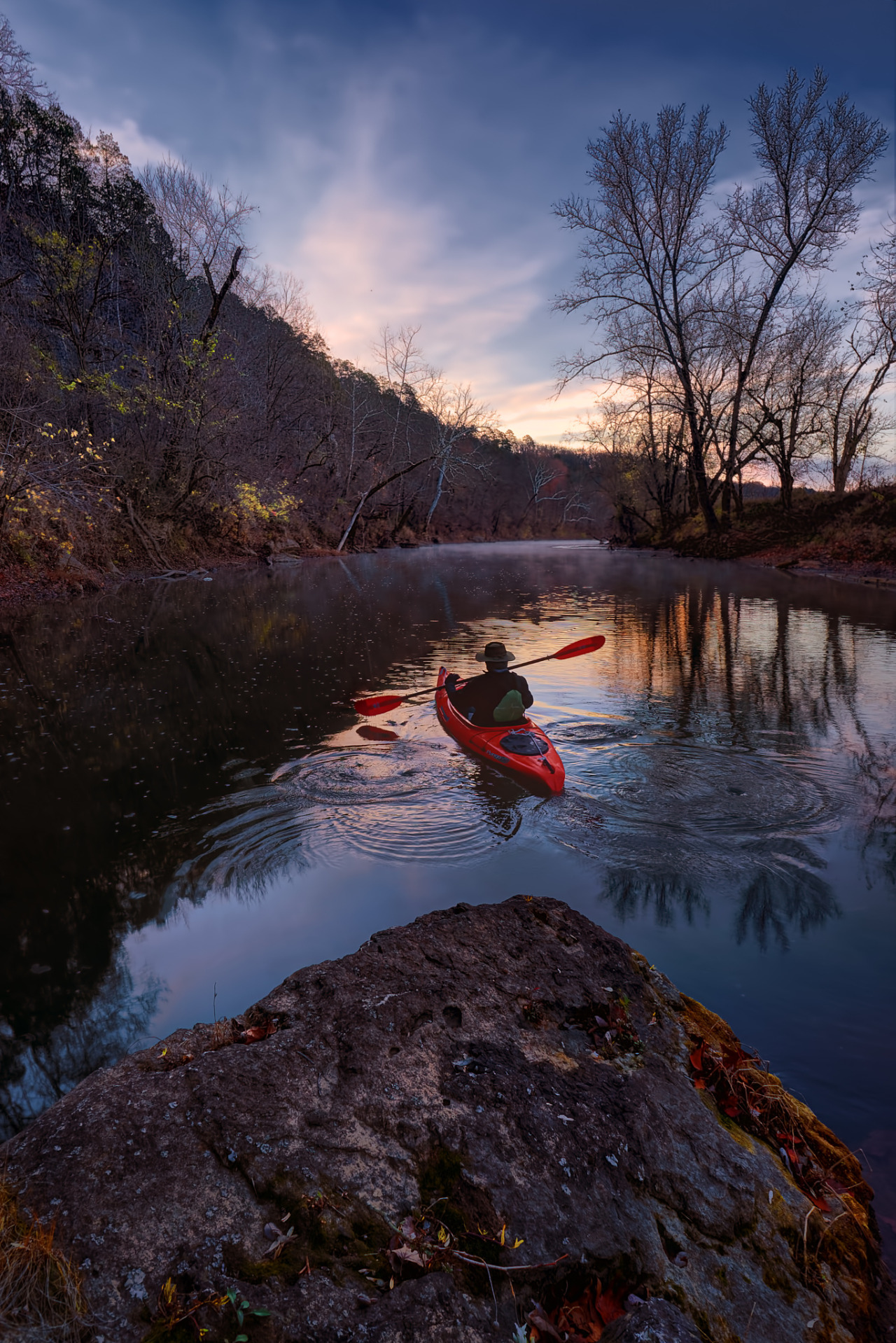 

An early Morning paddle on Big River in the Ozarks of Missouri                       by 

Robert Charity (exact location in source)

Travel Gurus - Follow for more Nature Photographies! 

