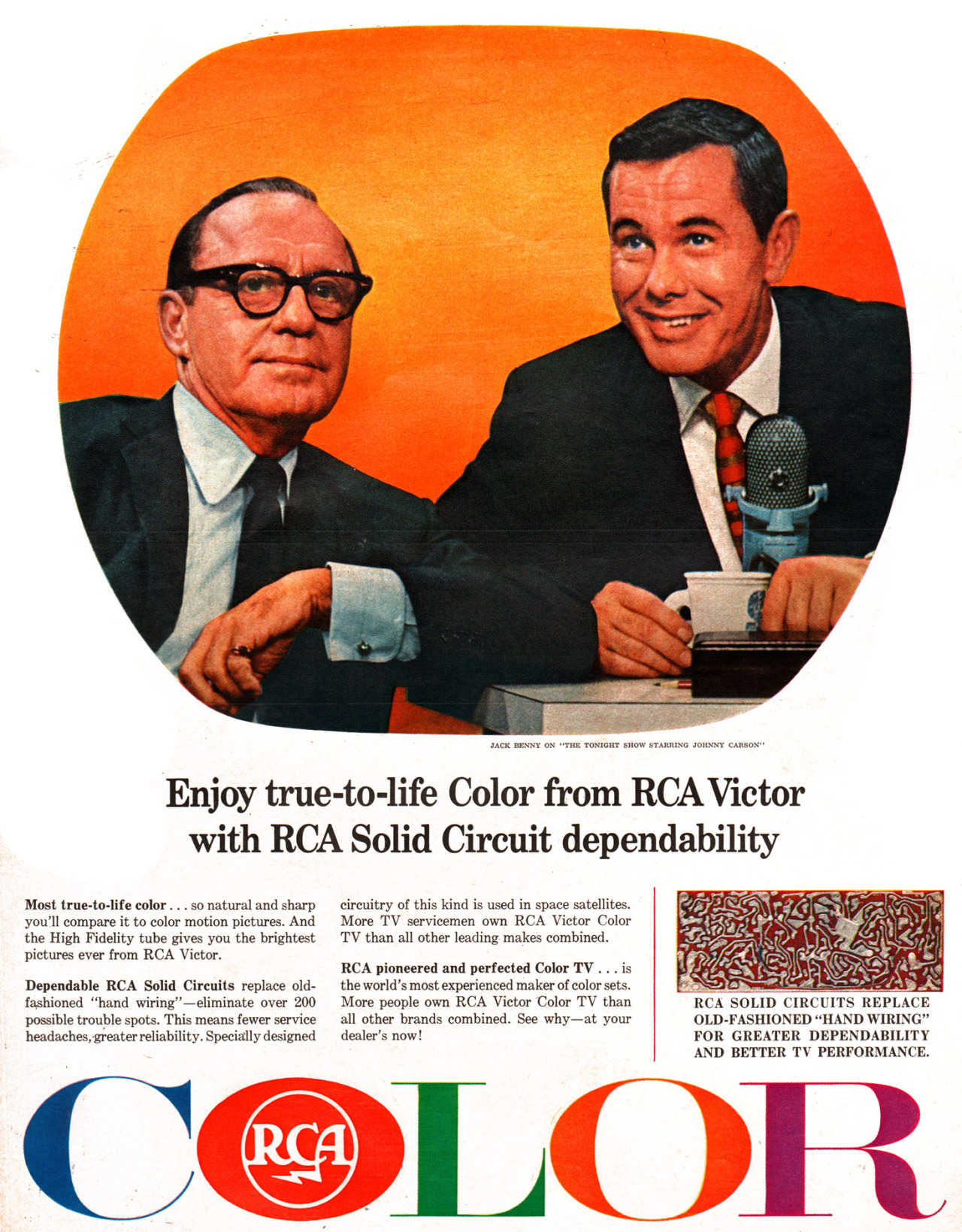 RCA featuring Jack Benny and Johnny Carson - 1965