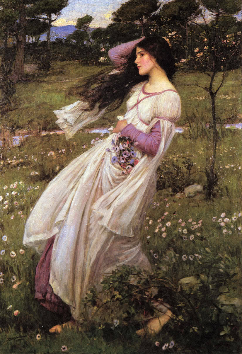 fallintothenoise:femalebeautyinart:Windflowers by John William Waterhouse, 1903Waterhouse is amazing. Always

right? my faaave