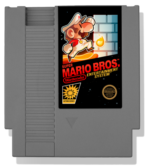 Super Mario Bros. (1985) Nintendo Entertainment System Cartridge Tribute