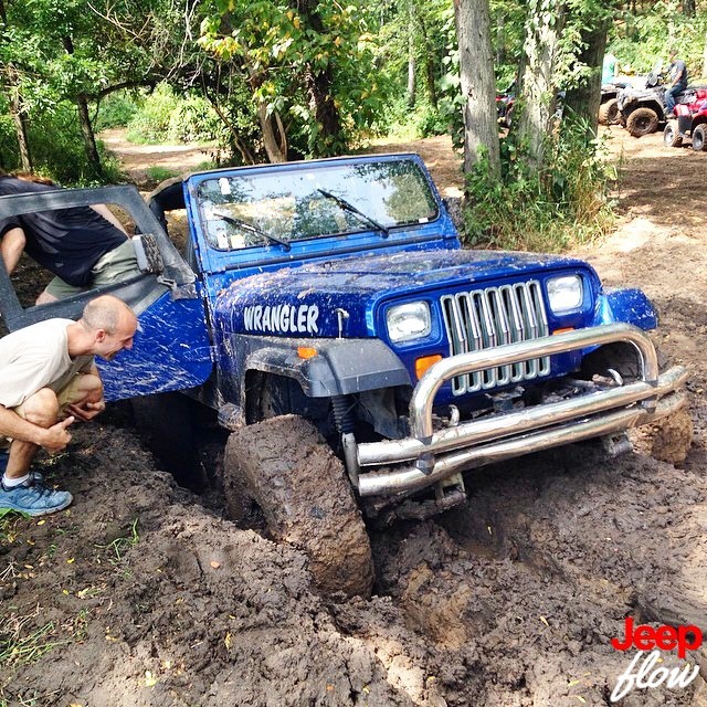 ... for the photo. #yj #jeep #jeeps #wrangler #stuck #muddy #JEEPFLOW
