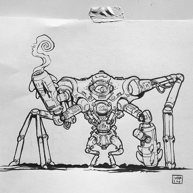 March of robots day 12! Cyberclops-bot  #marchofrobots