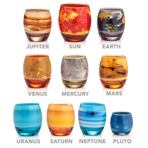thetimemoves:

Planetary glass set.
