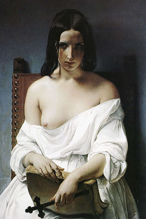 The Meditation by Francesco Hayez, 1851