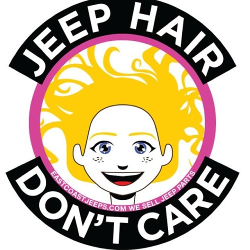 Jeep Stickers Hair Don't Care