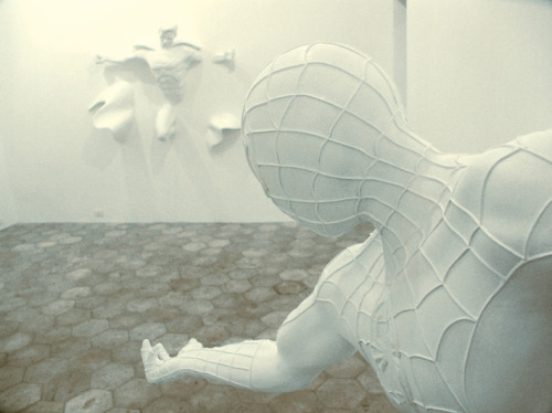 Superhero Sculpture by Adrian Tranquilli