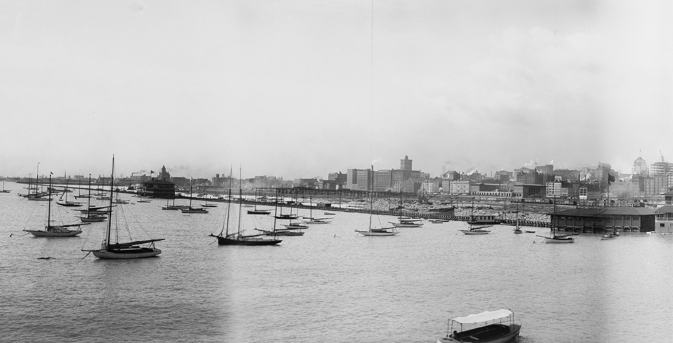 1902. Chicago Lakefront. JW Taylor - Library of Congress.
