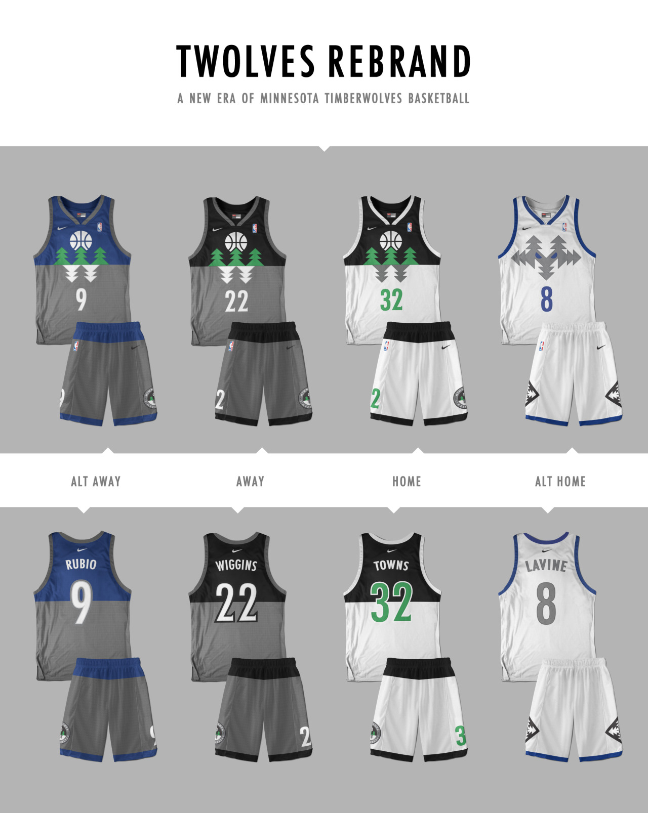Chris Creamer  SportsLogos.Net on X: The Minnesota Timberwolves going  back to the blue and green look of their expansion season with the late 90s  wordmark, numbering and tree trim. A nod