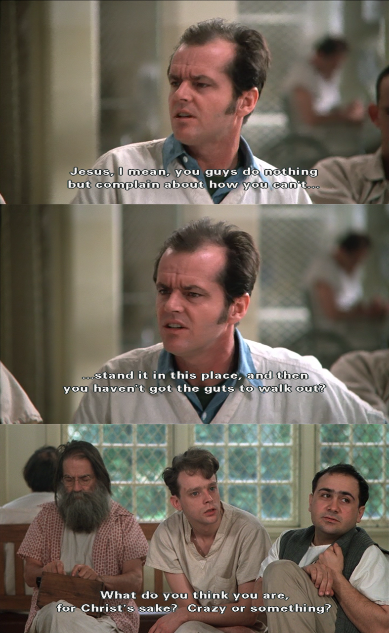 Essays on one flew over the cuckoo's nest movie