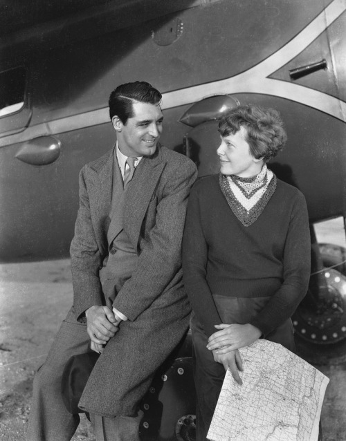 Cary Grant and Amelia Earhart