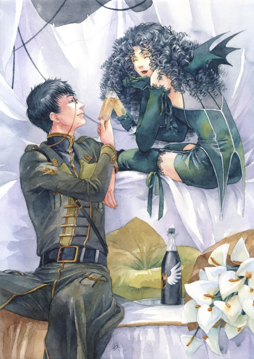 edzilla:

Kazuhiko and Oruha. 
Clover is so beautiful. Want to see me get emotional? Remind me that Clover exists.  
