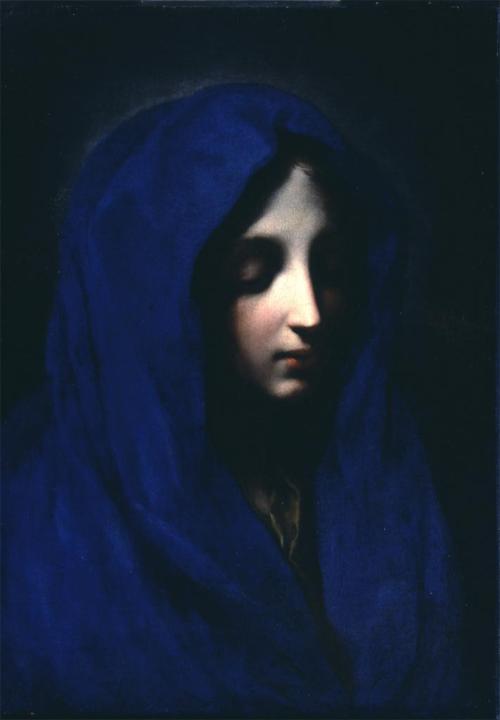 touba:

Carlo Dolci, “The Blue Madonna,” 17th century.
