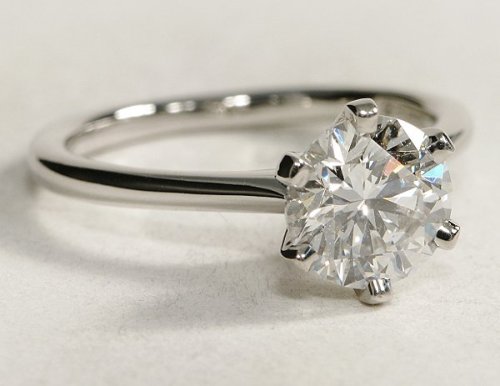 ... diamond engagement ring set with 1.00 carat princess cut diamond