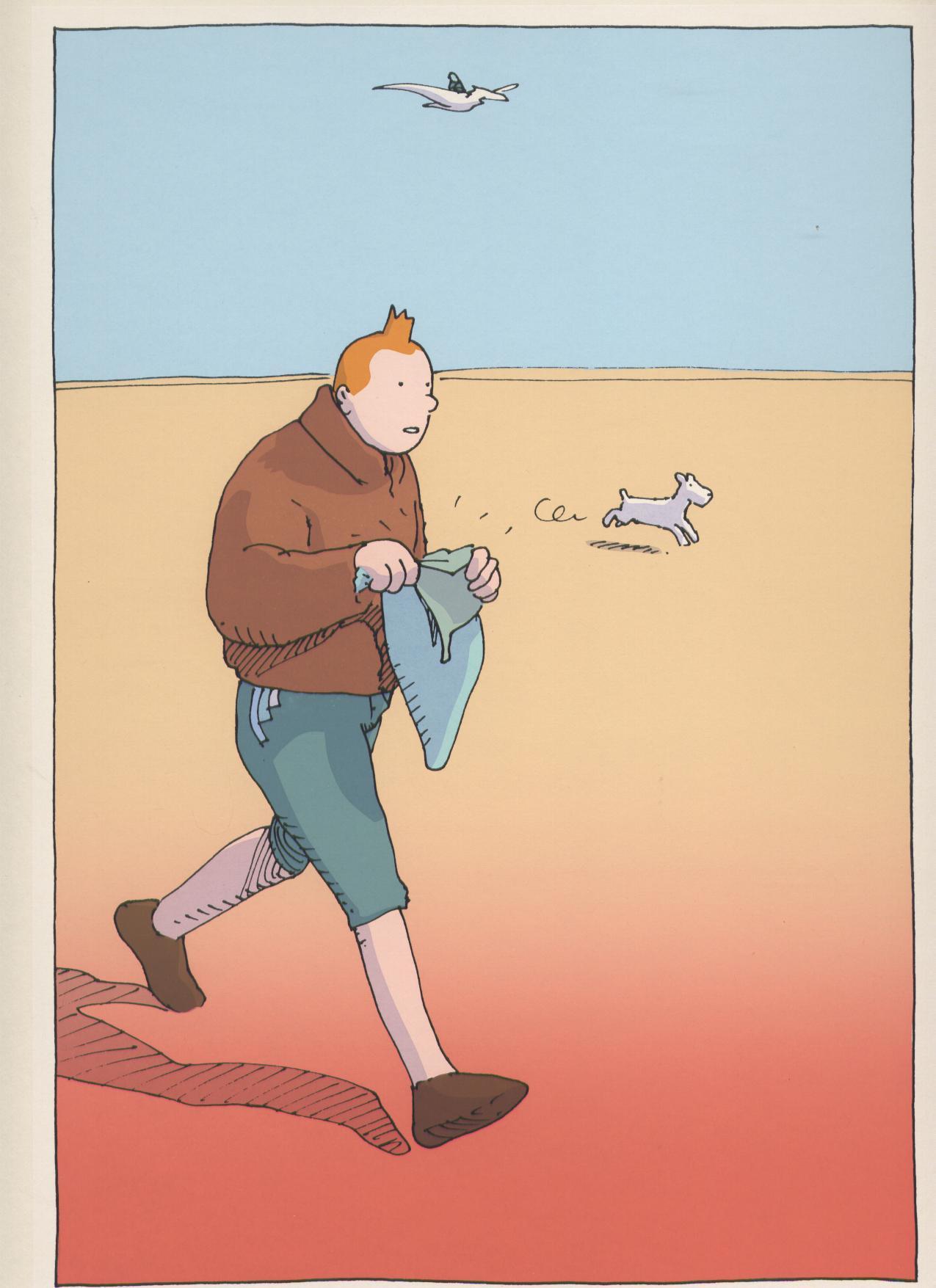 9emeart:

Tintin
Par Moebius (Jean Giraud)

Awesome news! Dark Horse will be reprinting a series of Moebius hardcovers next year.