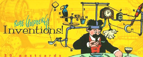 Professor Butts and the Self-Operating Napkin
Happy belated birthday Rube Goldberg