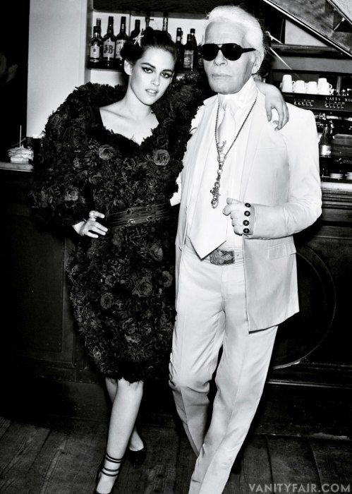 Karl Lagerfeld couple
