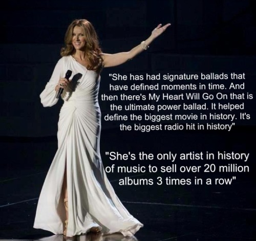 swaggestofthemall:

The icon that is Celine Dion
