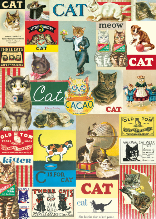 Cavallini Vintage Cat 可愛い猫のスマホiphone壁紙 イラスト 写真 画像 待ち受け画面 Naver まとめ